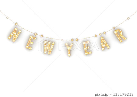 New Year's garland New Year's garland 133179215