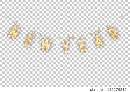 New Year's garland New Year's garland 133179215