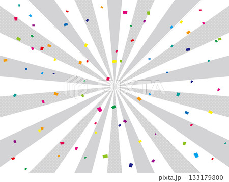 白の放射線のポップな背景 133179800
