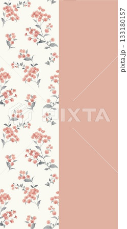 Soft Pastel Patterns with Florals Fruits and Cute Motifs for Notebook Designs 133180157