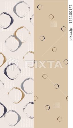 Soft Pastel Patterns with Florals Fruits and Cute Motifs for Notebook Designs 133180171