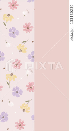 Soft Pastel Patterns with Florals Fruits and Cute Motifs for Notebook Designs Soft Pastel Patterns with Florals Fruits and Cute Motifs for Notebook Designs 133180230