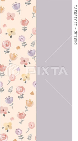 Soft Pastel Patterns with Florals Fruits and Cute Motifs for Notebook Designs 133180271