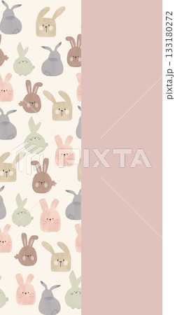 Soft Pastel Patterns with Florals Fruits and Cute Motifs for Notebook Designs 133180272