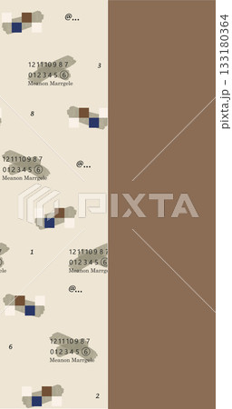 Soft Pastel Patterns with Florals Fruits and Cute Motifs for Notebook Designs 133180364