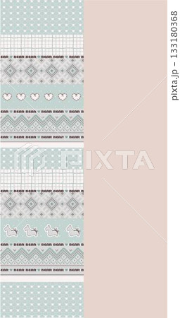 Soft Pastel Patterns with Florals Fruits and Cute Motifs for Notebook Designs 133180368