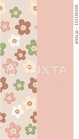 Soft Pastel Patterns with Florals Fruits and Cute Motifs for Notebook Designs 133180388