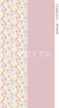 Soft Pastel Patterns with Florals Fruits and Cute Motifs for Notebook Designs 133180521