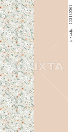 Soft Pastel Patterns with Florals Fruits and Cute Motifs for Notebook Designs 133180565