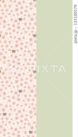 Soft Pastel Patterns with Florals Fruits and Cute Motifs for Notebook Designs 133180579