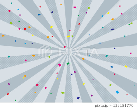 偽銀の放射線のポップな背景 133181770