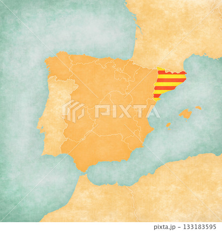 Map of Spain - Catalonia 133183595