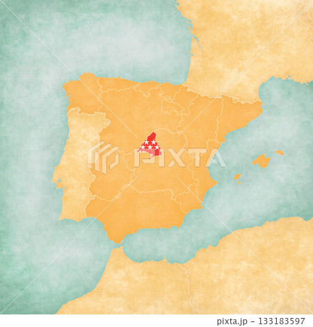 Map of Spain - Madrid 133183597