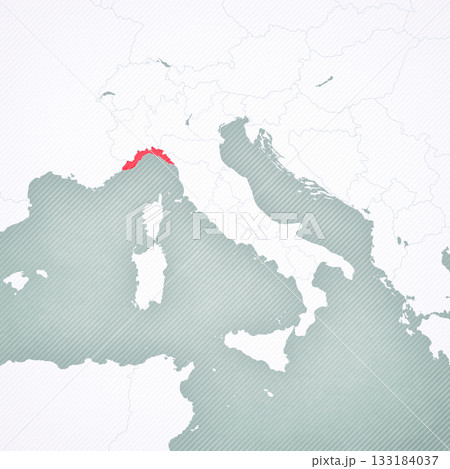 Map of Italy - Liguria 133184037