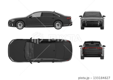 car isolated on transparent background, 3d illustration, cg render car isolated on transparent background, 3d illustration, cg render 133184827