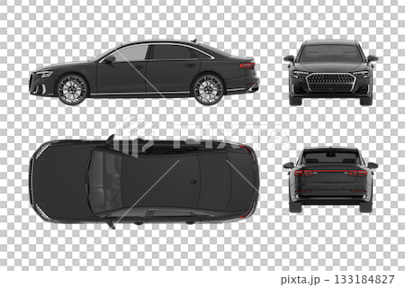 car isolated on transparent background, 3d illustration, cg render car isolated on transparent background, 3d illustration, cg render 133184827