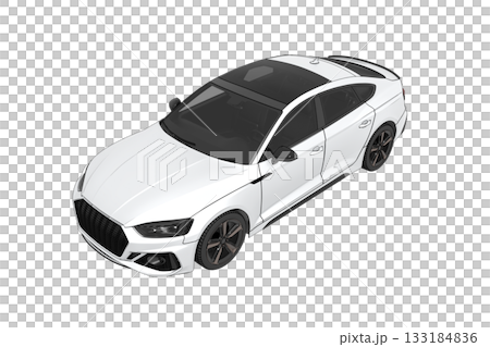 car isolated on transparent background, 3d illustration, cg render car isolated on transparent background, 3d illustration, cg render 133184836