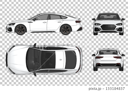 car isolated on transparent background, 3d illustration, cg render car isolated on transparent background, 3d illustration, cg render 133184837