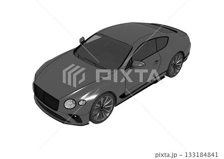 car isolated on transparent background, 3d illustration, cg render car isolated on transparent background, 3d illustration, cg render 133184841