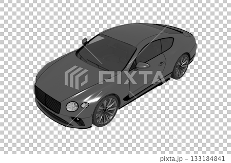 car isolated on transparent background, 3d illustration, cg render car isolated on transparent background, 3d illustration, cg render 133184841