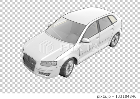 car isolated on transparent background, 3d illustration, cg render car isolated on transparent background, 3d illustration, cg render 133184846