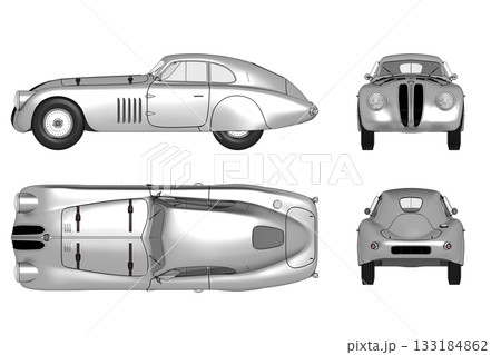car isolated on transparent background, 3d illustration, cg render car isolated on transparent background, 3d illustration, cg render 133184862