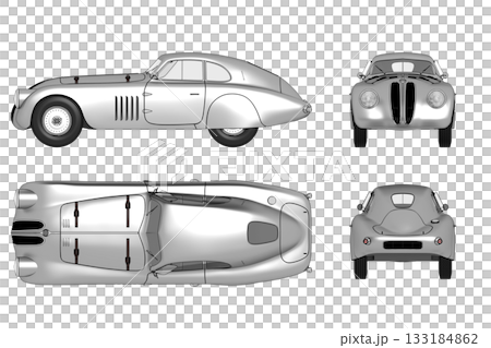 car isolated on transparent background, 3d illustration, cg render car isolated on transparent background, 3d illustration, cg render 133184862