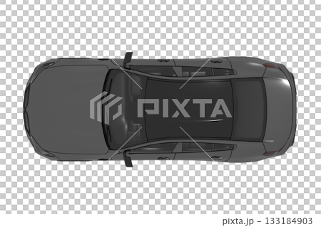 car isolated on transparent background, 3d illustration, cg render 133184903
