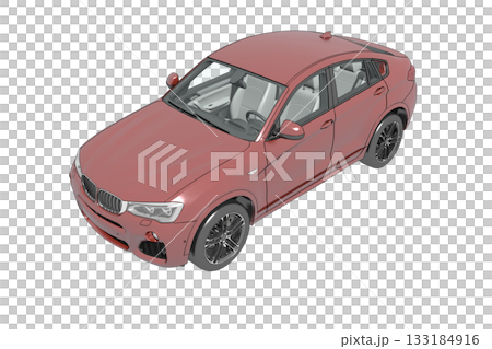 car isolated on transparent background, 3d illustration, cg render car isolated on transparent background, 3d illustration, cg render 133184916