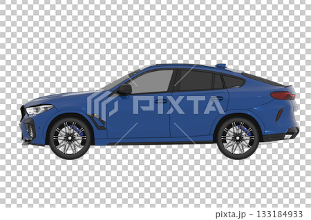 car isolated on transparent background, 3d illustration, cg render car isolated on transparent background, 3d illustration, cg render 133184933