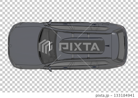 car isolated on transparent background, 3d illustration, cg render 133184941