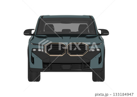 car isolated on transparent background, 3d illustration, cg render 133184947