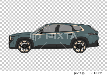 car isolated on transparent background, 3d illustration, cg render car isolated on transparent background, 3d illustration, cg render 133184948