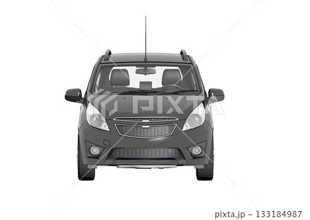 car isolated on transparent background, 3d illustration, cg render 133184987
