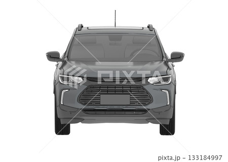 car isolated on transparent background, 3d illustration, cg render 133184997