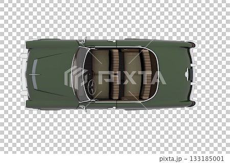 car isolated on transparent background, 3d illustration, cg render car isolated on transparent background, 3d illustration, cg render 133185001