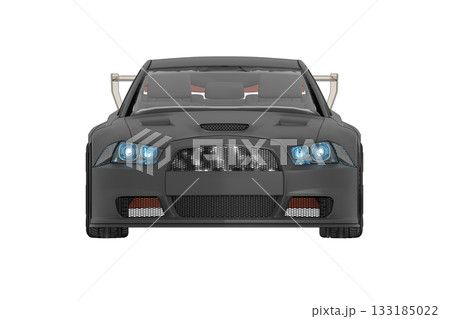 car isolated on transparent background, 3d illustration, cg render 133185022