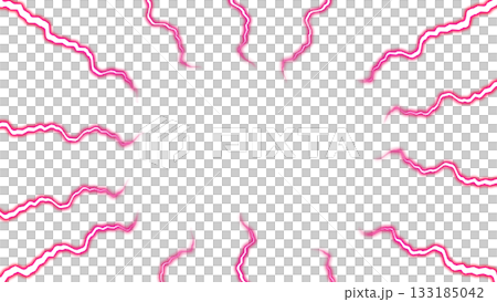 赤い稲妻バーストフレーム 133185042