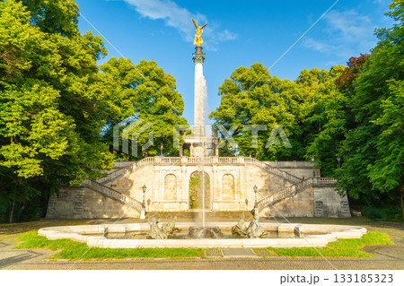 Angel of Peace Friedensengel Monument and Fountain. Munich, Bavaria, Germany Angel of Peace Friedensengel Monument and Fountain. Munich, Bavaria, Germany 133185323