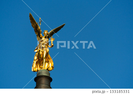 Angel of Peace Friedensengel Monument. Munich, Bavaria, Germany 133185331