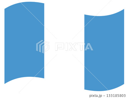 Waving civil flag of Guatemala isolated. Waving civil flag of Guatemala isolated. 133185803