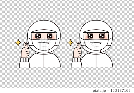 Two men and women with good food factory and cafeteria staff image 133187165