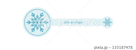 Blue snowflake ornament outline label icon in a cool frosty winter style. This icy cold design with chill accent fits a package or lid for xmas. Perfect as blue label for seasonal holiday Blue snowflake ornament outline label icon in a cool frosty winter style. This icy cold design with chill accent fits a package or lid for xmas. Perfect as blue label for seasonal holiday 133187478