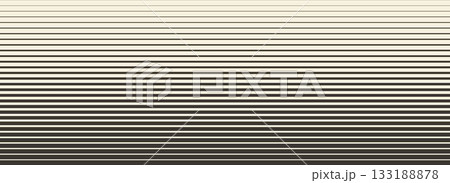 Retro linear halftone gradation texture. Fading thick to thin line gradient pattern. Parallel repeating stripe transition background. Vector horizontal strip wallpaper for overlay, print, cover design Retro linear halftone gradation texture. Fading thick to thin line gradient pattern. Parallel repeating stripe transition background. Vector horizontal strip wallpaper for overlay, print, cover design 133188878