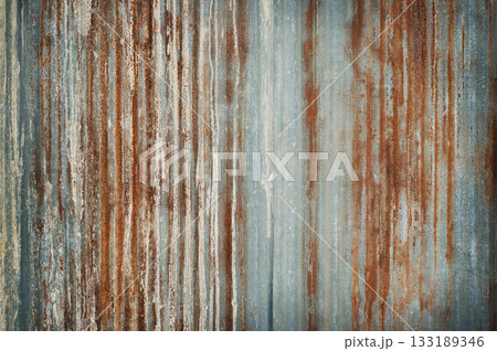 Old zinc wall texture background, rusty on galvanized metal panel sheeting. Old zinc wall texture background, rusty on galvanized metal panel sheeting. 133189346
