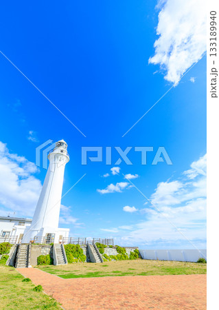 秋の尻屋埼灯台 青森県下北郡 秋の尻屋埼灯台 青森県下北郡 133189940