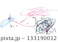 一歳十一か月の子どもの絵　研究・学習用　 133190012
