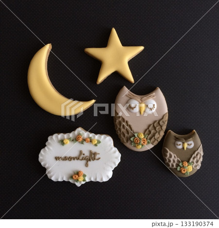 秋のアイシングクッキー 133190374