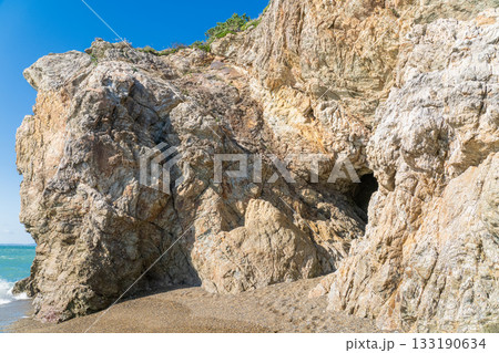《愛知県》日出の石門の海岸線・伊良湖岬のビーチ 《愛知県》日出の石門の海岸線・伊良湖岬のビーチ 133190634