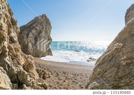 《愛知県》日出の石門の海岸線・伊良湖岬のビーチ 133190980